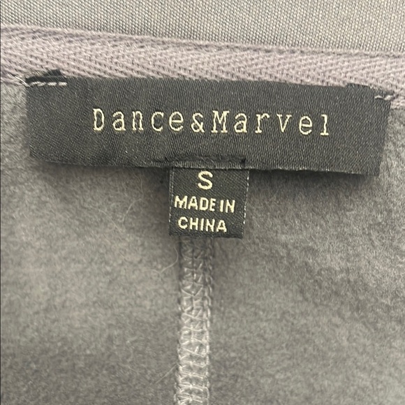 Grey Moto Jacket with Front Zipper Structured Shoulders and Lapel Collars Size S - Picture 11 of 13